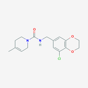 N-[(5-chloro-2,3-dihydro-1,4-benzodioxin-7-yl)methyl]-4-methyl-3,6-dihydro-2H-pyridine-1-carboxamide