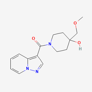 [4-Hydroxy-4-(methoxymethyl)piperidin-1-yl]-pyrazolo[1,5-a]pyridin-3-ylmethanone