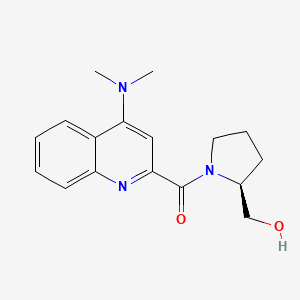 [4-(dimethylamino)quinolin-2-yl]-[(2S)-2-(hydroxymethyl)pyrrolidin-1-yl]methanone