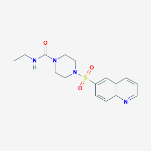 N-ethyl-4-quinolin-6-ylsulfonylpiperazine-1-carboxamide