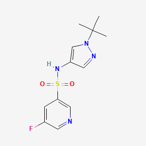 N-(1-tert-butylpyrazol-4-yl)-5-fluoropyridine-3-sulfonamide