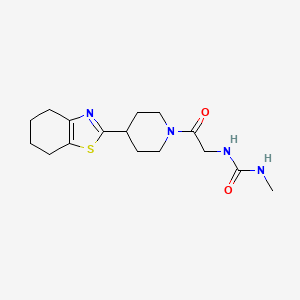 1-Methyl-3-[2-oxo-2-[4-(4,5,6,7-tetrahydro-1,3-benzothiazol-2-yl)piperidin-1-yl]ethyl]urea