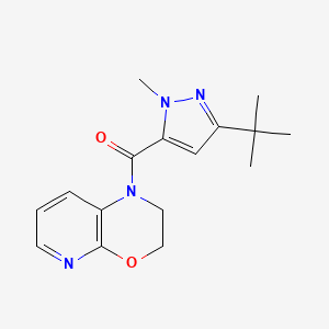 (5-Tert-butyl-2-methylpyrazol-3-yl)-(2,3-dihydropyrido[2,3-b][1,4]oxazin-1-yl)methanone