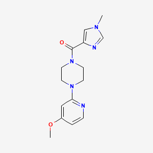 [4-(4-Methoxypyridin-2-yl)piperazin-1-yl]-(1-methylimidazol-4-yl)methanone