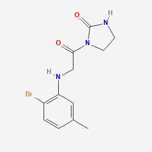 1-[2-(2-Bromo-5-methylanilino)acetyl]imidazolidin-2-one