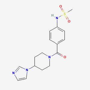 N-[4-(4-imidazol-1-ylpiperidine-1-carbonyl)phenyl]methanesulfonamide