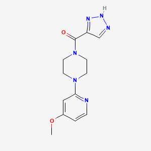 molecular formula C13H16N6O2 B7442960 [4-(4-methoxypyridin-2-yl)piperazin-1-yl]-(2H-triazol-4-yl)methanone 