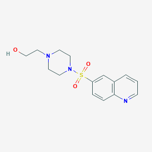 2-(4-Quinolin-6-ylsulfonylpiperazin-1-yl)ethanol