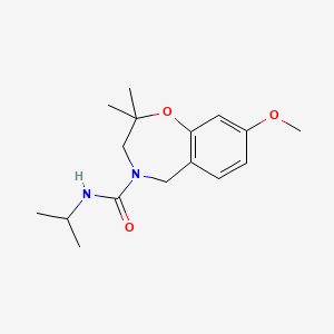 8-methoxy-2,2-dimethyl-N-propan-2-yl-3,5-dihydro-1,4-benzoxazepine-4-carboxamide