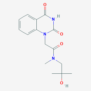 2-(2,4-dioxoquinazolin-1-yl)-N-(2-hydroxy-2-methylpropyl)-N-methylacetamide