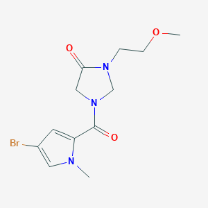 1-(4-Bromo-1-methylpyrrole-2-carbonyl)-3-(2-methoxyethyl)imidazolidin-4-one