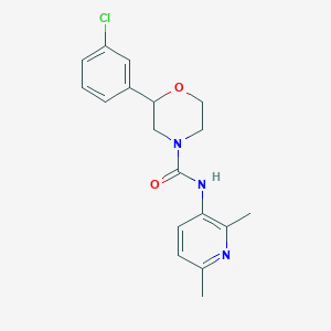 2-(3-chlorophenyl)-N-(2,6-dimethylpyridin-3-yl)morpholine-4-carboxamide