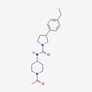 N-(1-acetylpiperidin-4-yl)-3-(4-ethylphenyl)pyrrolidine-1-carboxamide