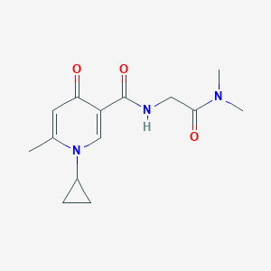 1-cyclopropyl-N-[2-(dimethylamino)-2-oxoethyl]-6-methyl-4-oxopyridine-3-carboxamide