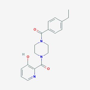 (4-Ethylphenyl)-[4-(3-hydroxypyridine-2-carbonyl)piperazin-1-yl]methanone