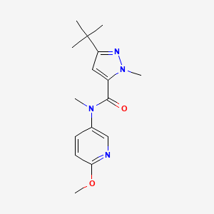 5-tert-butyl-N-(6-methoxypyridin-3-yl)-N,2-dimethylpyrazole-3-carboxamide