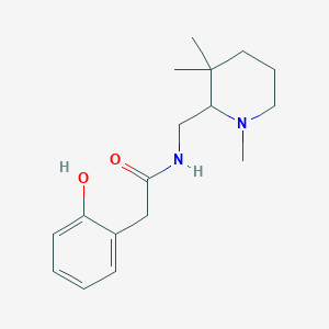 molecular formula C17H26N2O2 B7443201 2-(2-hydroxyphenyl)-N-[(1,3,3-trimethylpiperidin-2-yl)methyl]acetamide 