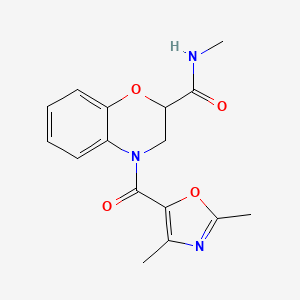 4-(2,4-dimethyl-1,3-oxazole-5-carbonyl)-N-methyl-2,3-dihydro-1,4-benzoxazine-2-carboxamide