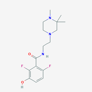 2,6-difluoro-3-hydroxy-N-[2-(3,3,4-trimethylpiperazin-1-yl)ethyl]benzamide