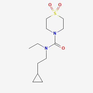 N-(2-cyclopropylethyl)-N-ethyl-1,1-dioxo-1,4-thiazinane-4-carboxamide