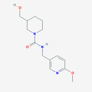 3-(hydroxymethyl)-N-[(6-methoxypyridin-3-yl)methyl]piperidine-1-carboxamide