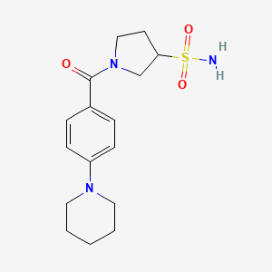 1-(4-Piperidin-1-ylbenzoyl)pyrrolidine-3-sulfonamide