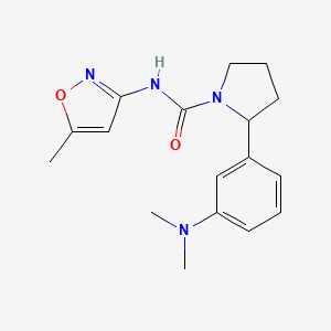 2-[3-(dimethylamino)phenyl]-N-(5-methyl-1,2-oxazol-3-yl)pyrrolidine-1-carboxamide