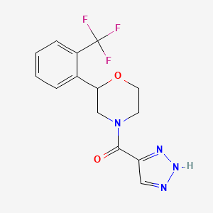 2H-triazol-4-yl-[2-[2-(trifluoromethyl)phenyl]morpholin-4-yl]methanone