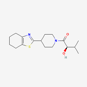 (2R)-2-hydroxy-3-methyl-1-[4-(4,5,6,7-tetrahydro-1,3-benzothiazol-2-yl)piperidin-1-yl]butan-1-one