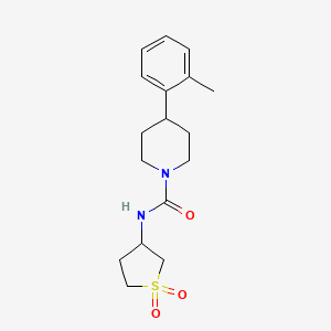 molecular formula C17H24N2O3S B7443328 N-(1,1-dioxothiolan-3-yl)-4-(2-methylphenyl)piperidine-1-carboxamide 