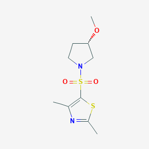 5-[(3S)-3-methoxypyrrolidin-1-yl]sulfonyl-2,4-dimethyl-1,3-thiazole