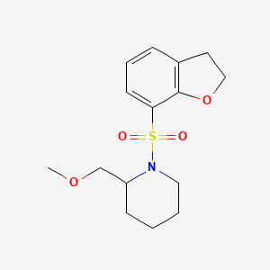 1-(2,3-Dihydro-1-benzofuran-7-ylsulfonyl)-2-(methoxymethyl)piperidine