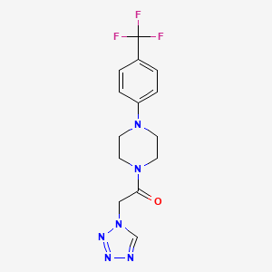 2-(Tetrazol-1-yl)-1-[4-[4-(trifluoromethyl)phenyl]piperazin-1-yl]ethanone