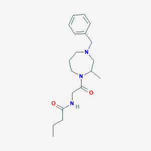 N-[2-(4-benzyl-2-methyl-1,4-diazepan-1-yl)-2-oxoethyl]butanamide