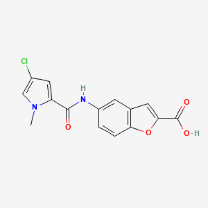 5-[(4-Chloro-1-methylpyrrole-2-carbonyl)amino]-1-benzofuran-2-carboxylic acid