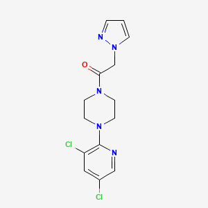 1-[4-(3,5-Dichloropyridin-2-yl)piperazin-1-yl]-2-pyrazol-1-ylethanone