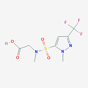 2-[Methyl-[2-methyl-5-(trifluoromethyl)pyrazol-3-yl]sulfonylamino]acetic acid