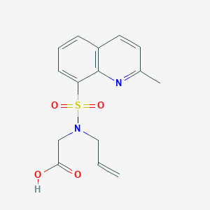 2-[(2-Methylquinolin-8-yl)sulfonyl-prop-2-enylamino]acetic acid