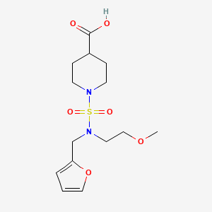 1-[Furan-2-ylmethyl(2-methoxyethyl)sulfamoyl]piperidine-4-carboxylic acid