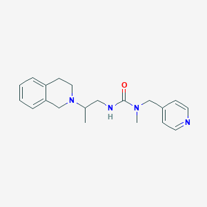 3-[2-(3,4-dihydro-1H-isoquinolin-2-yl)propyl]-1-methyl-1-(pyridin-4-ylmethyl)urea