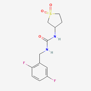 1-[(2,5-Difluorophenyl)methyl]-3-(1,1-dioxothiolan-3-yl)urea