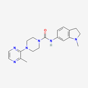 N-(1-methyl-2,3-dihydroindol-6-yl)-4-(3-methylpyrazin-2-yl)piperazine-1-carboxamide