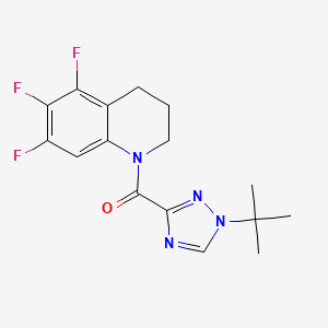 (1-tert-butyl-1,2,4-triazol-3-yl)-(5,6,7-trifluoro-3,4-dihydro-2H-quinolin-1-yl)methanone