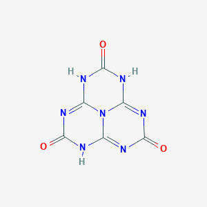B074437 1,3,4,6,7,9,9b-Heptaazaphenalene-2,5,8(1H,3H,6H)-trione CAS No. 1502-46-1