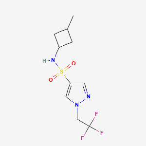 N-(3-methylcyclobutyl)-1-(2,2,2-trifluoroethyl)pyrazole-4-sulfonamide