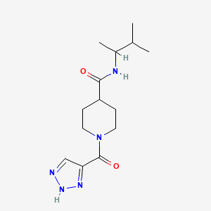 N-(3-methylbutan-2-yl)-1-(2H-triazole-4-carbonyl)piperidine-4-carboxamide