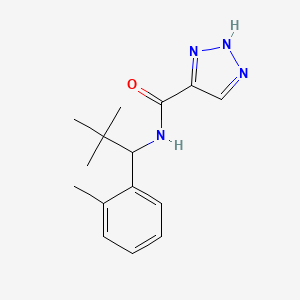 N-[2,2-dimethyl-1-(2-methylphenyl)propyl]-2H-triazole-4-carboxamide