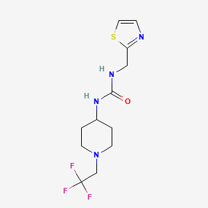 1-(1,3-Thiazol-2-ylmethyl)-3-[1-(2,2,2-trifluoroethyl)piperidin-4-yl]urea