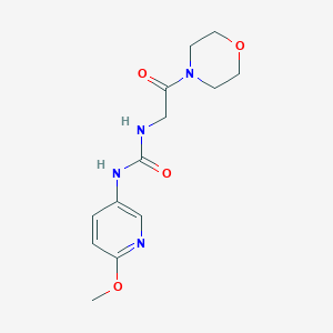 1-(6-Methoxypyridin-3-yl)-3-(2-morpholin-4-yl-2-oxoethyl)urea