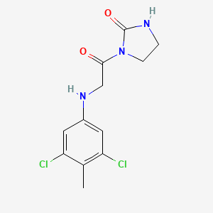 1-[2-(3,5-Dichloro-4-methylanilino)acetyl]imidazolidin-2-one